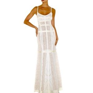 HERVE LEGER Edithe Croco Jaquard Gown